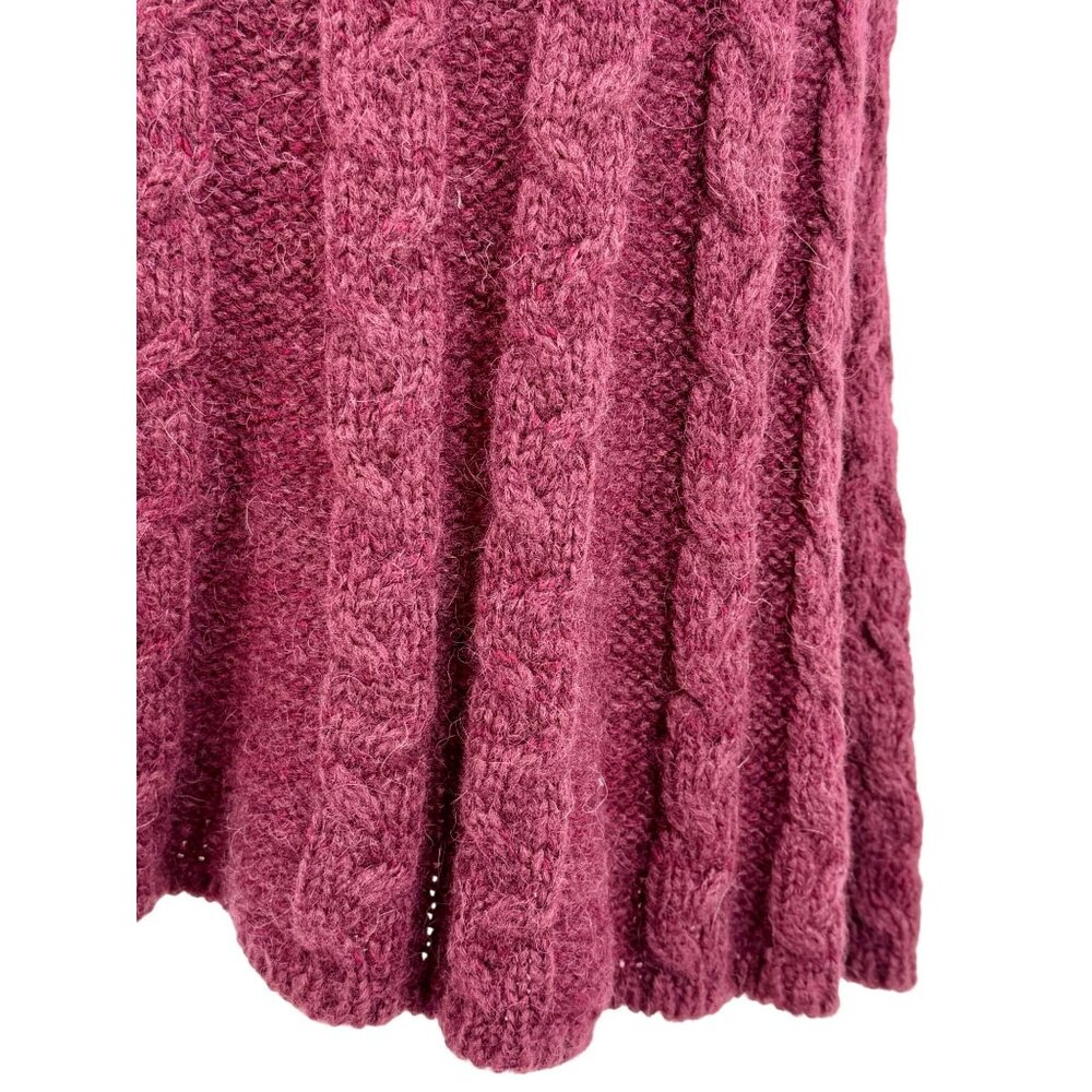 NWT Free People Dark Cherry Sequin Fit & Flare Sweater Dress | Mob Wife Coquette - Picture 13 of 16